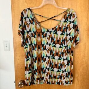 XL geometric blouse